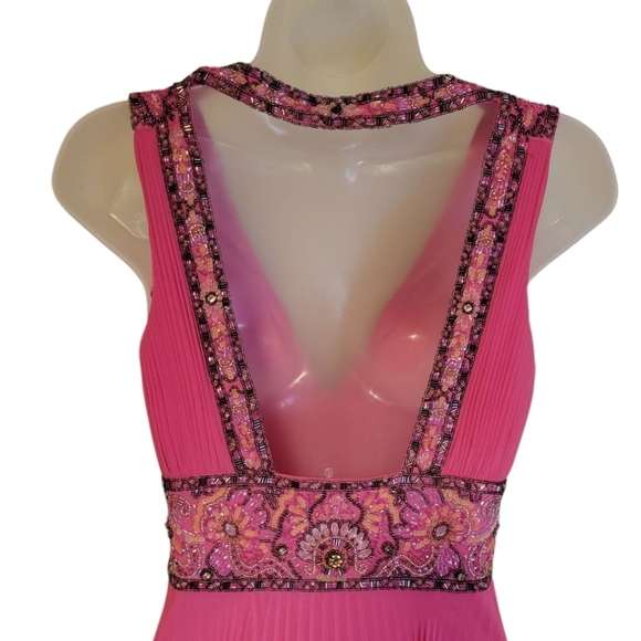 Sue Wong Nocturne Long Formal Prom Chiffon Dress Rhinestone Open Back Women's 0 - Picture 10 of 15